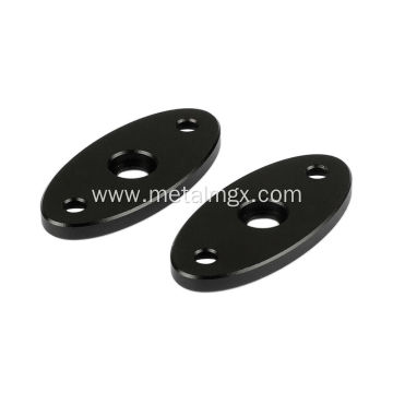 Powder Coated Black Steel Table Mount Base Plate